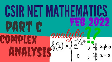 CSIR NET MATHEMATICS|Feb 2022|Part C|COMPLEX ANALYSIS#csirnetmathematics#csirnetjune2021#complex