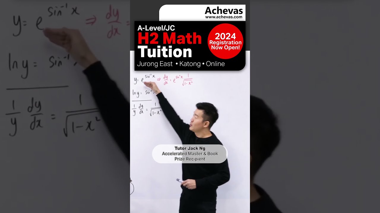 2024 Registration Now Open | Achevas A-Level JC H2 Math Tuition  #singapore  #alevel #math #tuition