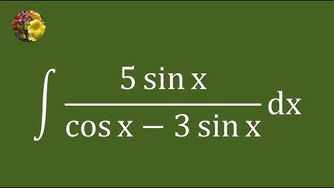 2nd method to evaluate the indefinite integral using basic techniques (Mis-3216A)