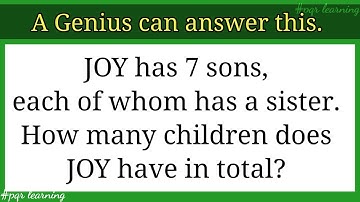 A Genius can guess this question Easy-09 | Riddle #easy  #genius