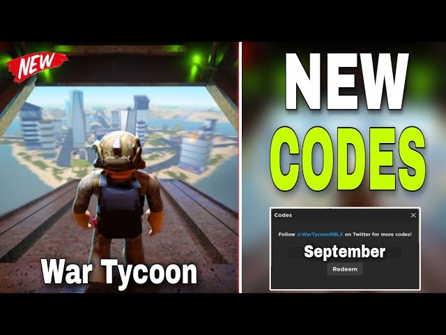 NEW* ALL WORKING WAR TYCOON CODES 2023! ROBLOX WAR TYCOON