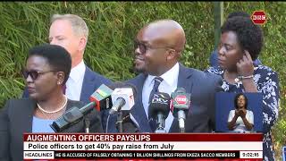 Police officers to get 40% pay raise from July