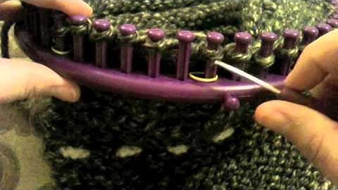 Decreasing the Crown on a 48 Peg Loom Part 1