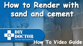 Rendering brick or block walls with sand and cement render