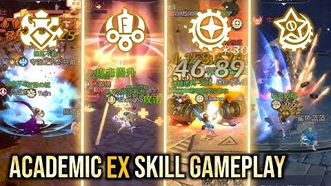 All Academic 2nd Job Skill Gameplay (EX Skill) - DRAGON NEST 2