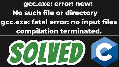 gcc.exe: error: new: No such file or directory in VS Code SOLVED