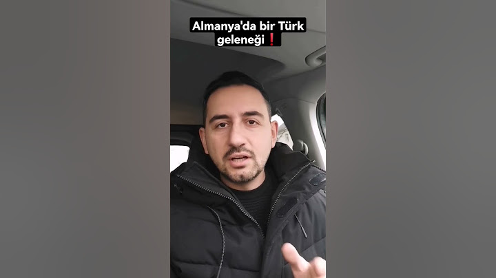 ALMANYA'DA MEŞHUR BİR TÜRK GELENEĞİ❗