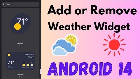 How to Add or Remove Weather Info From the Home Screen in Android 14 (Google Pixel)