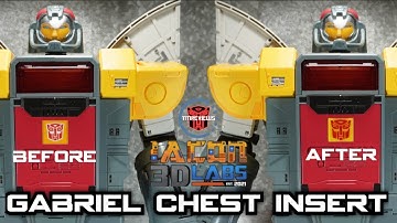 Iacon 3D Labs Chest Insert For DX9 Gabriel + Non-slip Foot Pads