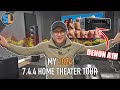 744 home theater tour denon a1h is a monster  watch till the end 