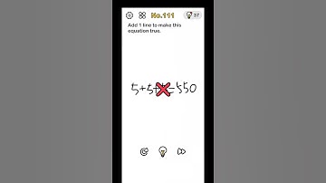 #Answerbrainoutlevel111 || Brain Out Level 111 Puzzle - Add 1 line to make this equation true.