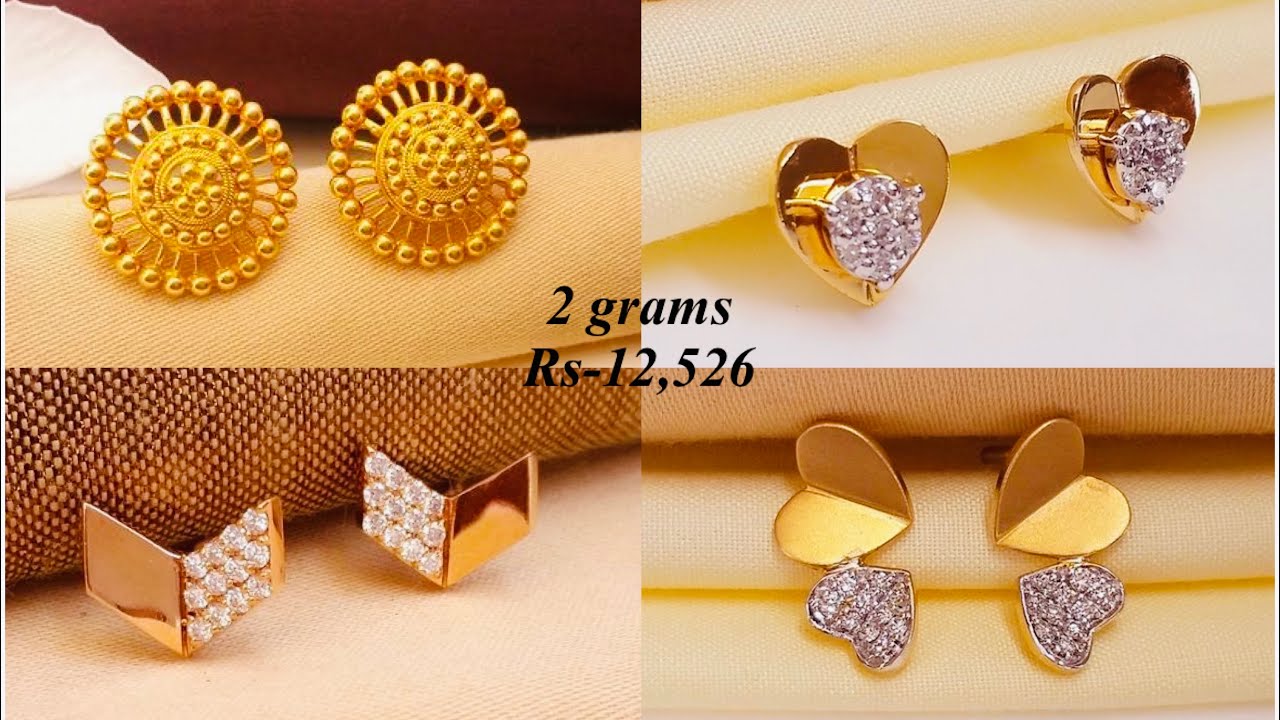 2 Gram Gold Forming Real Gold Design Jhala Earrings For All Girls And Women