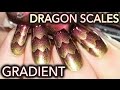 Dragon Scales nail art! (aka Triple Scaled gradient)