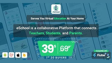 eSchool - Virtual School Management System Flutter App || How to Make School Management App