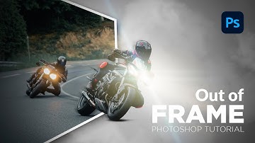 Out of frame photoshop manipulation tutorial | Basic Photoshop for beginners | Photoshop tutorial