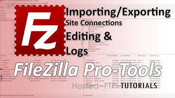 How to Use FileZilla Tutorial - Importing/Exporting Site Connections, Editing and Logs