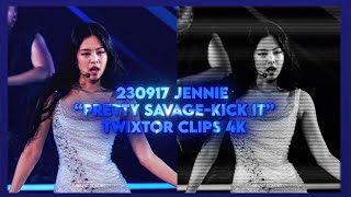 230917 Born Pink Finale Pretty Savage - Kick It Jennie Twixtor Clips 4K Cc