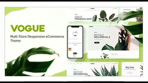 Vogue - Plant Store Opencart Theme (Included Color Swatches) | Themeforest Templates