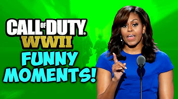 HILARIOUS OUT OF THE MAP GLITCH ON HEADQUARTERS! (World War 2 Funny Moments!)