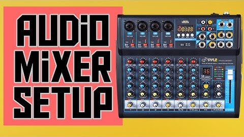 Bluetooth Mixer Setup and Tutorial - How to Use an Audio Mixer