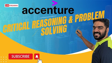 Accenture Assessment Test | Critical Reasoning & Problem Solving Question | Deepak Sir