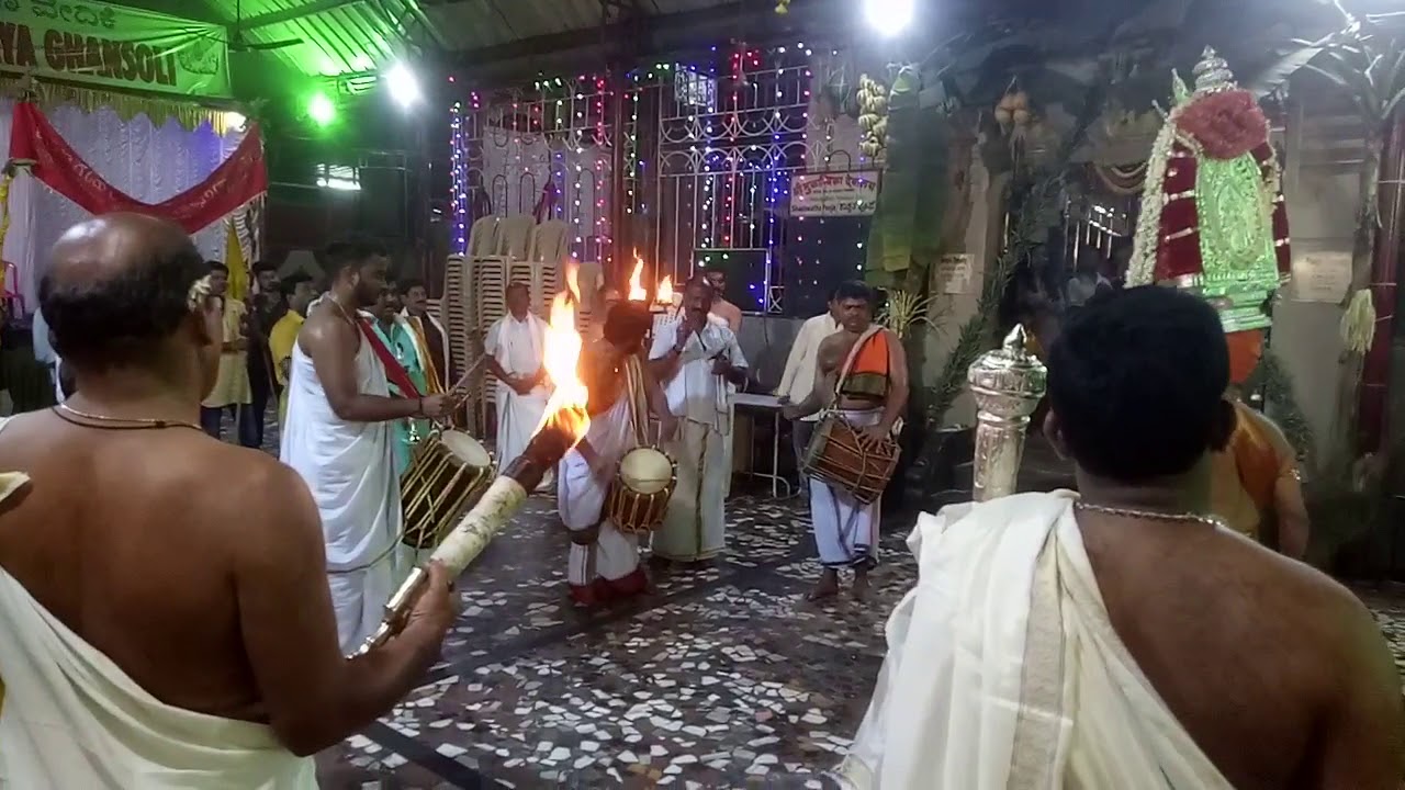 Chende Suttu by Varun anna and Pravish at Shree Mookambika temple Ghansoli Navi mumbai 2020 utsav