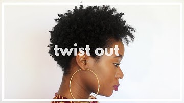 Twist Out on Short 4B/4C Hair (TWA) | SHORT NATURAL HAIR TAPERED CUT