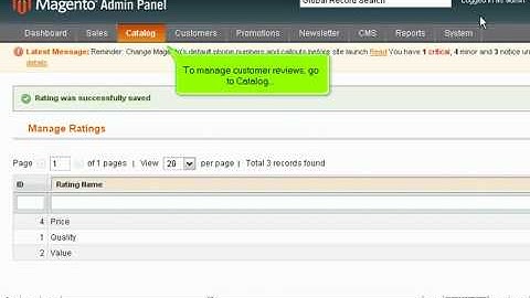 Quick overview of Magento Product Reviews
