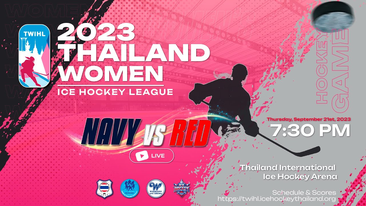 Navy VS Red Thailand Womens Ice Hockey League 2023 Game 12