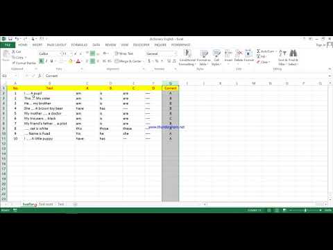 Video: Excel'de Bir Test Nasıl Yazılır