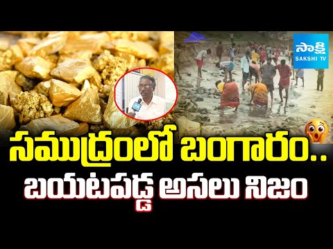 సముద్రంలో బంగారం..| Gold in Uppada Beach ? | Montha Cyclone Effect | Gold Found at Sea | @SakshiTV - SAKSHITV