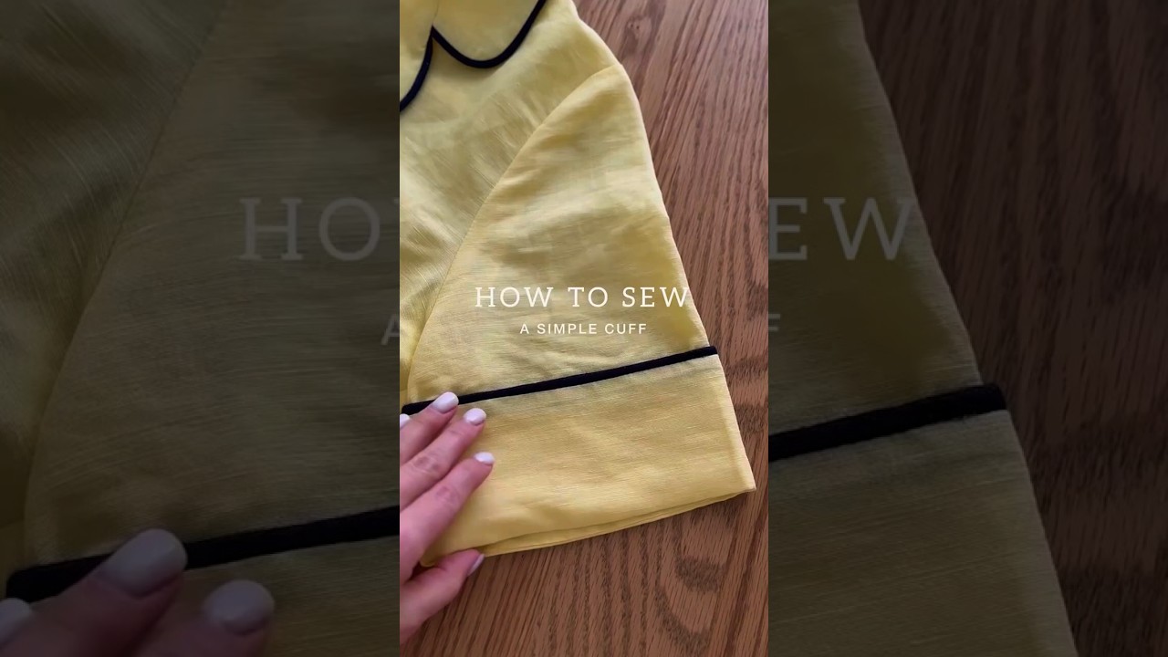 how to sew a simple cuff - cuff sleeves design 