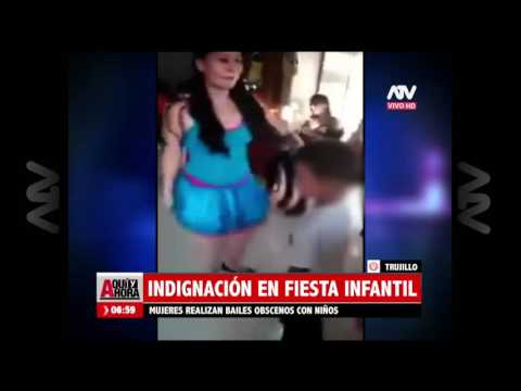 Trujillo: Indignación por bailes obscenos en fiesta infantil