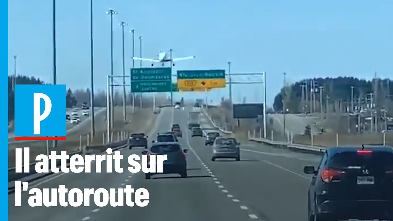 Un avion se pose sur l'autoroute et prend feu - Le Matin