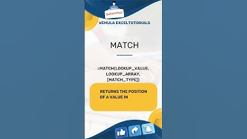 MATCH formula Top 100 Excel formulas #msexcel #exceltutorials #exceltips #trending #excelformulas