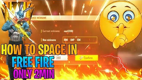How To Give Space In Free Fire Name | NameChange |How To Give Space In Free Fire Name #short #shorts