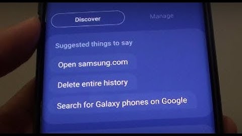 Samsung Galaxy S9: Ask Bixby to Search on Google / Delete Search History and Open Website