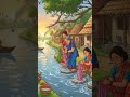 सुबह-सुबह नदी किनारे गांव की जिंदगी 🌄 #relax #aivideo #villagelife #aivideo