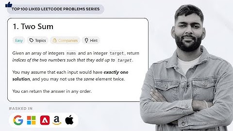 LeetCode Two Sum Problem Explained with Java Code