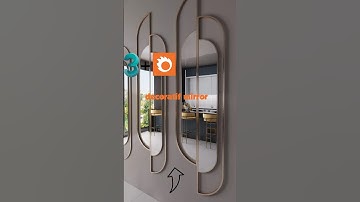 3ds Max Decorative Mirror Modeling