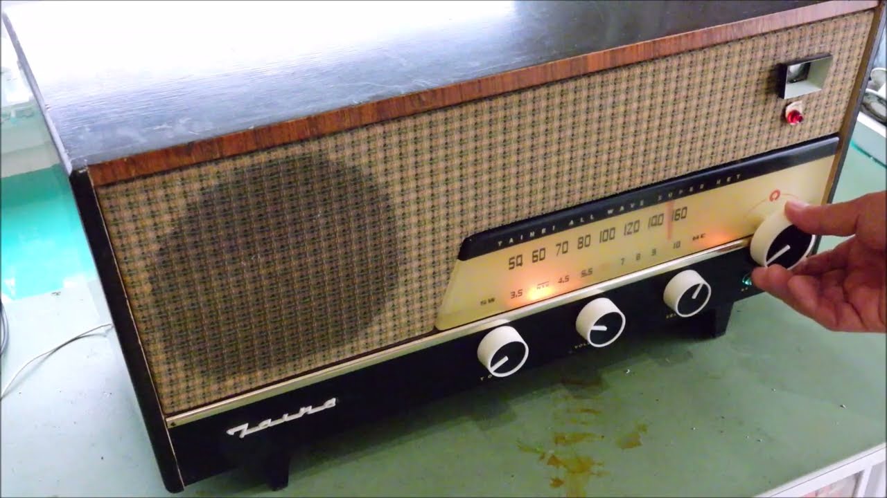 タイヘイ真空管ラジオ（日本硝子工業）、6R-15型（1950年代）、希少、作動品 maxresdefault.jpg