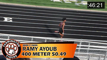 TOP MN RECRUIT #1 RAMY AYOUB 22' 400 METER 1ST PLACE 50.49 DOMINATION AT PRIOR LAKE