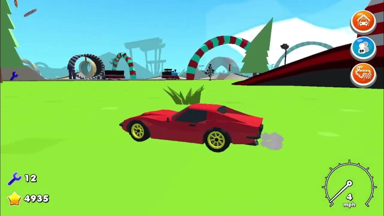 I completed the track with a red car Crazy Cars Poki YouTube