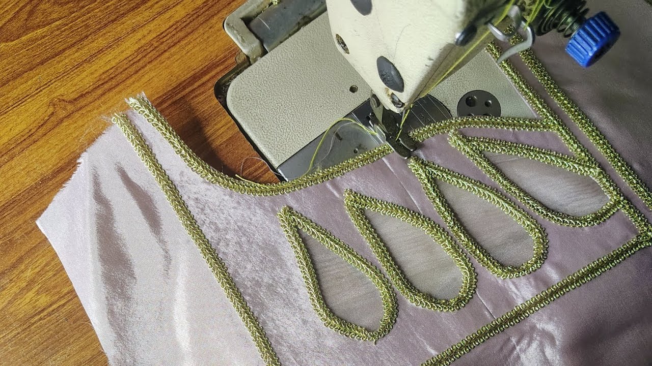 Trendy Neck Design With Organza Fabric, Unique Design Full Cutting And Stitching 