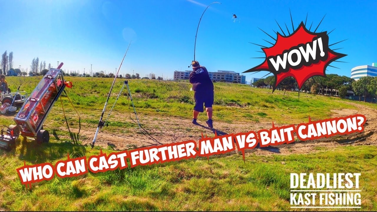 Man VS Bait Cannon!! Who Can Cast Further? Tackle Tuesday Episode 2 