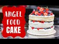 Layered Angel Food Cake from Scratch | CHELSWEETS