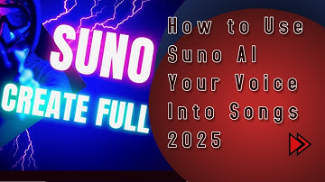 How to Use Suno AI -Your Voice Into a Song 2025