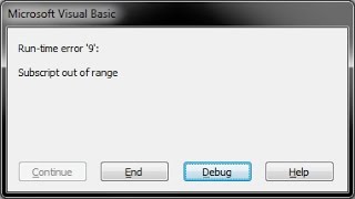 Resolve a problem of error 9  subscript  out of range screenshot 2