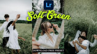 Tutorial Edit SOFT GREEN TONE || Download Free Preset - Lightroom Mobile screenshot 1