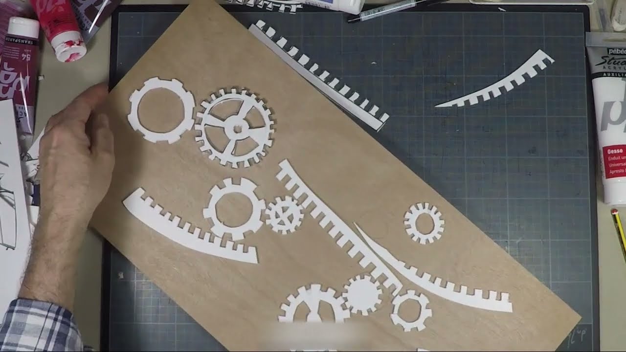 Découverte Des Effets De Volume En Carton Mousse Avec Engrenages De